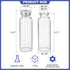 PATIKIL 30ml Sample Vials, 8 Pack Lab Empty Vials with Butyl Rubber Stopper and Crimp Top Caps Borosilicate Glass Vial, Transparent by PATIKIL