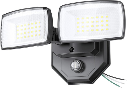 Onforu 32w 3200LM Dusk to Dawn Outdoor Lighting,6500K Dual-Head Flood Light Outdoor