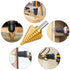 Titanium Step Drill Bit, Zhushan High Speed Steel Cone Bits, Double Cutting Blades for Sheet Metal