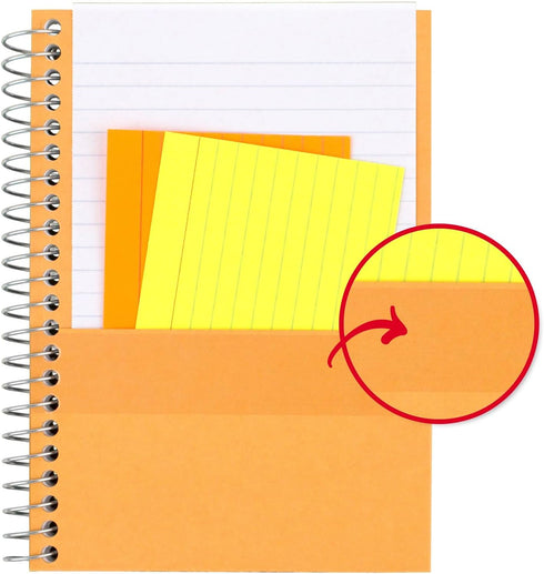 Five Star Spiral Notebook, 1 Subject, 80 Sheets, College Ruled Paper, Personal Size, Black, 7" x 4-3/8"