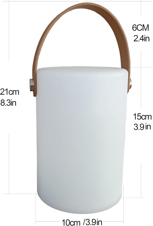 4 (1 Pack) AA Battery Operated Portable Lantern - Color Changing Table Lamp, Mood Night Light with Lighting Modes