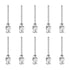 10pcs 14Gauge Stainless Steel Dispensing Needles, 1" All Metal Glue Needle Tube Blunt Tips for Thick Liquids