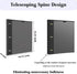 Telescoping 3 Ring Binder with Customizable Front Cover - 1 PCS, Flexible Round Binder Holds 8.5x11 inch Paper - Black