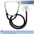 NOVAMEDIC 8.7-16.5", Adult Size Self Taking Black Aneroid Sphygmomanometer, Stethoscope Kit - Professional Blood