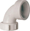 Plumb Pak PP55-11 Sink Drain Pipe Elbow with, 90 Deg, 1-1/2 in, Plastic, 1-1/2", White by Plumb Pak