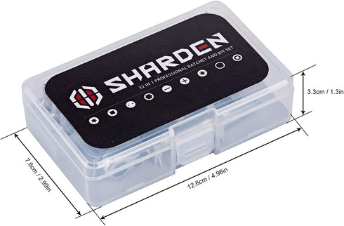 SHARDEN 32 in 1 Ratchet Screwdriver Bit Set - High Torque Driver Handle, Socket Adapter, Extension