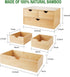 Bamboo Desk Organizer with 3 Drawers, Makeup Storage Drawer, Tabletop Organization Box for Home Office Workspace,