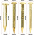 100Pcs Multi-Sizes Brass Nails Brass Tacks Nails Hardware Large Copper Nails for Wooden DIY Decorative Pictures Boxes Household Accessories(22MM)