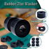 Multi Purpose Rubber Spacer 1 Inch OD x 3/8 Inch ID x 1/2 Inch Thickness, 6pcs Anti Vibration Black Rubber Washers for