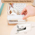 deli Desktop Stapler with Integrated Staple Remover, 45 Sheet Capacity, White Office Stapler