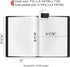 Small Binder with Sleeves, 5.5x8.5 Mini Binder with Sleeves - Presentation Books 5.5x8.5, 40-Pocket Displays 80 Half Size Pages or 5.5 x 8.5 Mini Booklets, Acid-Free Archival Quality - 2 Pack Black by Vowcarol