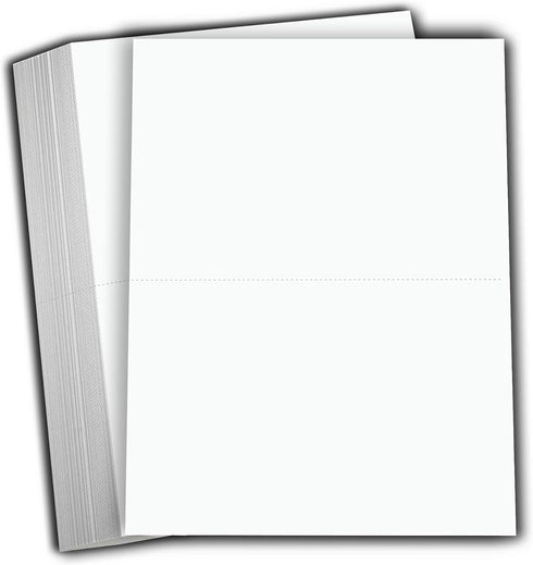 Hamilco White Cardstock Thick Paper - Blank Index Flash Note & Post