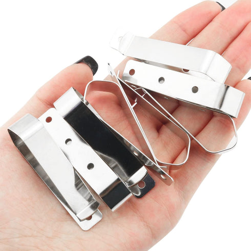 SJZBIN 8PCS Garage Door Opener Clip Remote Visor Clips Remote Control Holder for Cars Visor Clip, Silver