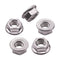 5/16-18 Serrated Flange Hex Nuts, 20 Pack of 304 Stainless Steel Flange Locknuts