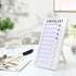 Standable Dry Erase Chore Chart, Whiteboard Checklist Board for Kids Routine with a Pen