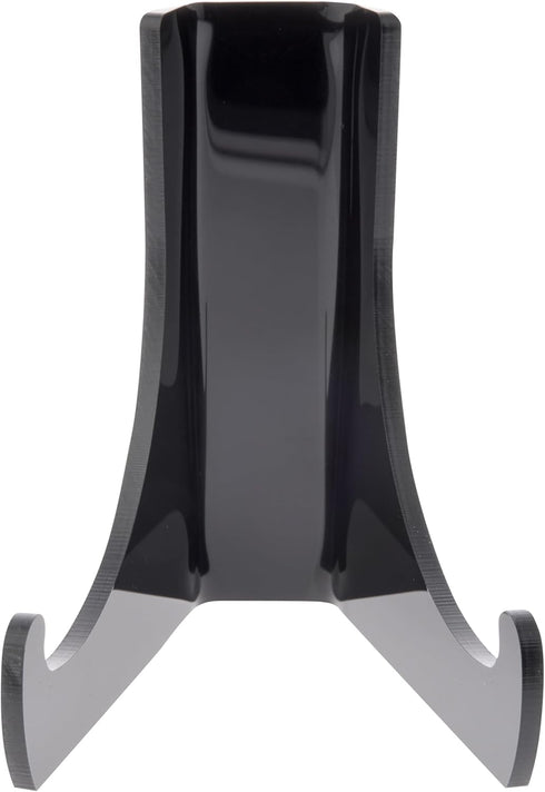 Plymor Black Acrylic Flat Back Easel with Deep Support Ledges, 3" H x 2.25" W x 2.5" D