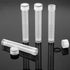 10PCS Clear Plastic Test Tubes with Caps, 10ml Vials Seal Cap Container for Laboratory School Scientific Experiments