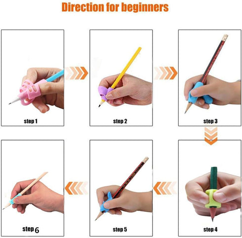 Pencil Grippers for Kids Handwriting, 20Pcs Ergonomic Grip Posture Correction Tools for Children