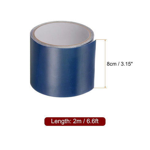 Tarpaulin Repair Tape, 3.15" x 6.6ft, Universal Waterproof Awning Cloth Repair Tape, Blue for Crafts, Home Improvement