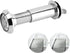 Zinc Alloy Door Viewer Peephole, 220 Degree Heavy Duty Privacy Cover with Wide Viewing Angle for Home Office Satin
