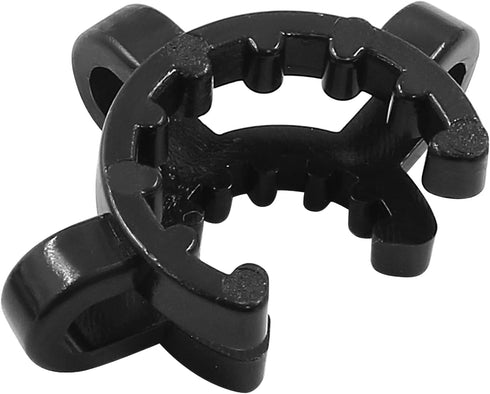 5 PCS Black Lab Joint Clips - Keck Clamps for Glass Standard Conical Interface, Ground Glass Joint Lab Accessory