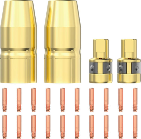 YESWELDER MIG Welding Gun Accessory Kit, .030" Tip-Nozzle-Diffusers for Miller Millermatic M-100/150 Hobart H-9/10