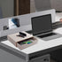 PU Leather Stackable Organizer Drawer, Executive Desktop Filing Cabinet for Jewelry, Bills, Paper, Beige