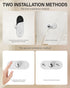 4PC 360 Universal Wall Light Base, Magnetic Swivel Mount with Adhesive Tape & Hardware Kit, Easy No-Tool Replacement