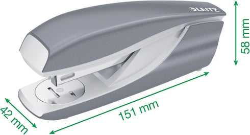 Leitz NeXXt Office Stapler, Metal, 30 Sheets, Blister Pack, Ice Blue, 55022051