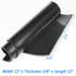 WochiTV Solid Rubber Sheets Strips, 12" Wide x 3/8" Thick x 12" Long Neoprene Rolls for DIY Gasket Material