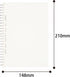 KOKUYO D Shaped Soft Ring Notebook, A5, 6mm Ruled, 30 Lines, 80 Sheets, Transparent, Japan Import (SU-SV538B-T)