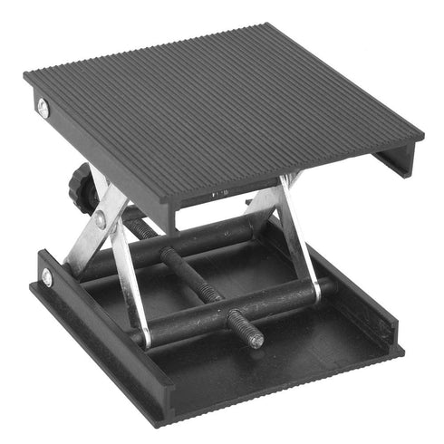 Lab Jack Lift Table Stainless, 3” X 4” Lab Jack with Plastic Plate & Metal Bracket for Level Laboratory