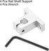 uxcell 4pcs SK10 Aluminum Linear Rod Rail Shaft Support for 10mm Diameter Shaft, Mounting Bracket for CNC
