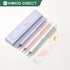 Kaco ROCKET Gel Pens Set, 3 Pieces, 0.7mm Medium Point, 2 Black Ink and 1 Coral Ink, Quick Drying Aesthetic Cute Pens