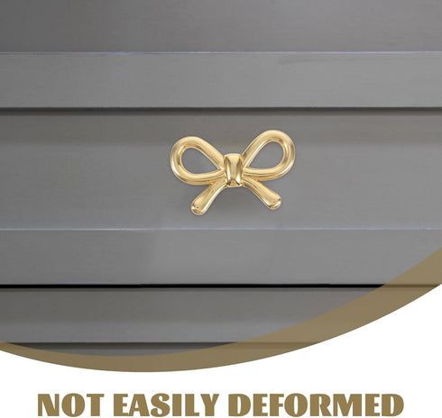 1pcs Abaodam Brass Bowknot Cabinet Knobs Drawer Pull Bow Furniture Hardware Handle for Shoe Cabinet Dresser Bedside
