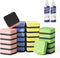 loukin Mini Magnetic Dry Erase Eraser 24 Pack with 2 Bottles of 3.4 oz Whiteboard Cleaner for Classroom & Office
