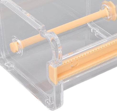 Transparent Multi Masking Tape Cutter Dispenser, Visible Roll Tape Holder for Home and Office