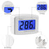 2PCS AC 80-300V LCD Digital Voltmeter, Flat US Plug Voltage Measuring Monitor for AC 110V 220V