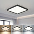 FY WISDOM FLY LIGHTING 16 Inch Square LED Flush Mount Ceiling Light, 36W 3600LM, 3000K/4000K/6000K CCT