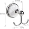 Design House Bathroom Hardware Accessories, Polished Chrome and White Robe Hook
