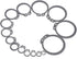290PCS External Retaining Ring C-Clips Assortment Kit in Black Alloy Steel