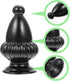SHINEOFI 2pcs Black Aluminum Lamp Finial Knobs Elegant Decorative Cap for Table and Floor Lamps Unique Design Polished