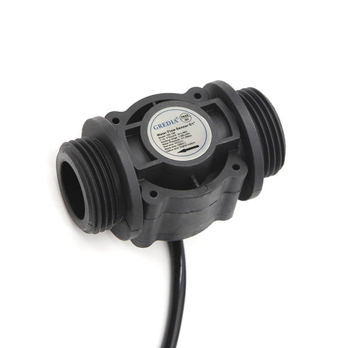 1" Water Flow Sensor Food-Grade Hall Effect Flowmeter Fluid Meter Counter 1-60L/min