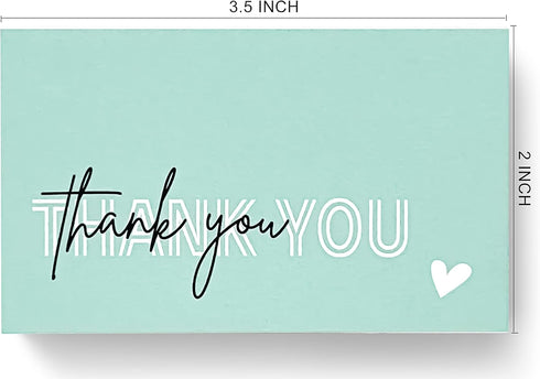 RXBC2011 Package Pack 100 Thank you for your purchase Cards client appreciation business Cards Insert for online