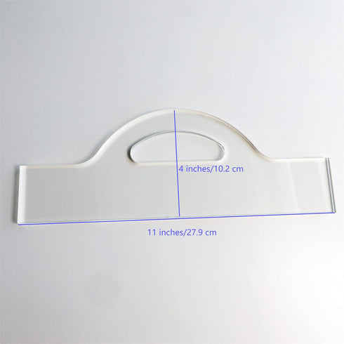 Charcuterie Board Handle Template, Clear Acrylic Template, Woodworking Router Template, Eighth Sunrise