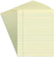 STAPLES Notepads, 8.5 x 11, Wide Ruled, Canary, 50 Sheets/Pad, 24/Carton