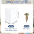 1.3"x0.8"x0.8" 30 PATIKIL Plastic Corner Braces, Pcs L-Shape Shelf Support Corner Brace Nylon Right Angle Brackets