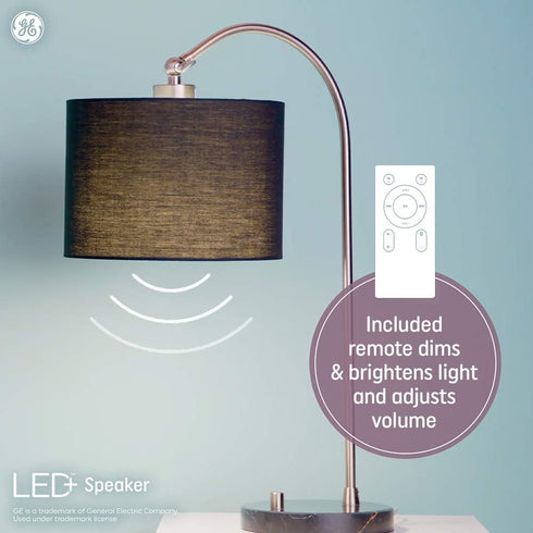Bulb, BR30 Bulb (1 Pack) GE Lighting LED+ Speaker Indoor Floodlight Soft White, Bluetooth Speaker, No App or Wi-Fi