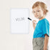 Magnetic Dry Erase Board for School Locker, 8.5" x 11", White-framed with Marker and 2 Magnets for Home, Office, Travel