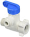 John Guest 3/8 x 3/8 x 1/4 Inch Angle Stop Adapter Valve, Push to Connect Plastic Plumbing Fitting